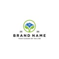 Home leaf logo design vector Royalty Free Stock Photo