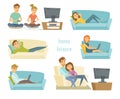 Home leisure vector