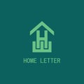 Home letter H logo