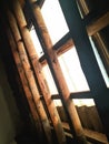 Home light ventilation with traditional bamboo supports