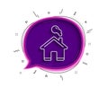 Home line icon. House sign. Vector Royalty Free Stock Photo