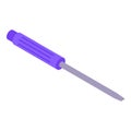 Home line screwdriver icon, isometric style