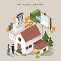 Home loan concept Royalty Free Stock Photo