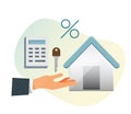 Home Loan EMI Calculation - Stock Illustration