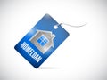 Home loan tag illustration design