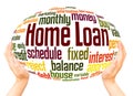 Home Loan word cloud hand sphere concept