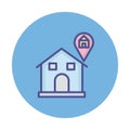 Home location Isolated Vector icon which can easily modify or edit Royalty Free Stock Photo