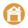Home lock  Vector Icon which can easily modify or edit Royalty Free Stock Photo
