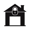 Home lock  Vector Icon which can easily modify or edit Royalty Free Stock Photo