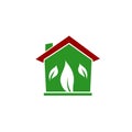 Home logo eco friendly illustration vector