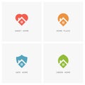 Home logo set Royalty Free Stock Photo