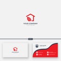 Home logo simple Connection House icon logo Royalty Free Stock Photo