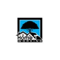 Home logo with tree