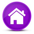 Home luxurious glossy purple round button abstract Royalty Free Stock Photo