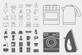 Home machines Icons set 05-06 Royalty Free Stock Photo