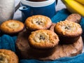 Home made banana muffins and tea