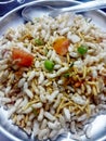 Home made bhel puri with some ingredients!