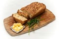 Home Made bread loaf and slices Royalty Free Stock Photo