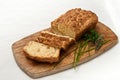 Home Made bread loaf and slices Royalty Free Stock Photo