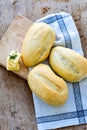 Home made bread rolls. Royalty Free Stock Photo