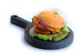 Home made burger, fast food Royalty Free Stock Photo