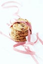 Home made butter cookies with raisins Royalty Free Stock Photo