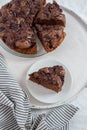 Home made chocolate cherry cake Royalty Free Stock Photo