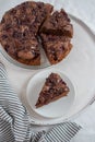 Home made chocolate cherry cake Royalty Free Stock Photo