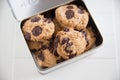 Home made Chocolate Chip Cookies Royalty Free Stock Photo