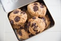 Home made Chocolate Chip Cookies Royalty Free Stock Photo