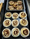 Home made cinnamon rolls Royalty Free Stock Photo