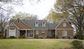 Home Made with Cobblestone and Brown Stucco. Royalty Free Stock Photo