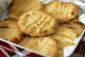 Home Made Cookies/Biscuits in a Storage Tin Royalty Free Stock Photo