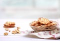 Home made cookies,fresh biscuits Royalty Free Stock Photo