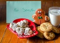 Home made cookies for Santa Royalty Free Stock Photo