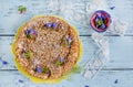 Home-made crumble pie Royalty Free Stock Photo