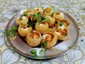 Home made dahi puri