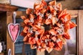 Home made Dried Lantern Flowers Bouquet and Shabby Chic Decoration