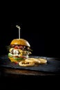 Rather Magnificent Beef Burger Royalty Free Stock Photo
