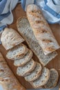 Home made fresh french Baguette loafs Royalty Free Stock Photo