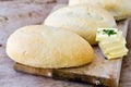 Home made bread rolls. Royalty Free Stock Photo