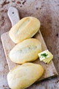 Home made bread rolls. Royalty Free Stock Photo