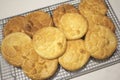 Close up photo of Fresh Home Baked Cloud Bread Royalty Free Stock Photo