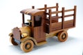 Home made heritage wooden toy truck