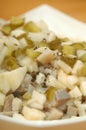 Home made herrings salad Royalty Free Stock Photo