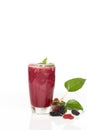 Home made Mulberry smoothie healthy drink Royalty Free Stock Photo