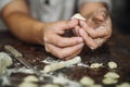 Home made Orecchiette pasta Royalty Free Stock Photo