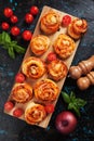 Home made pizza rolls Royalty Free Stock Photo