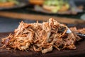 Home made pulled pork ready to be eaten. Royalty Free Stock Photo