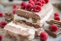 Home made semifreddo ice cream Royalty Free Stock Photo